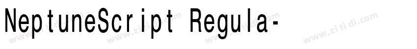 NeptuneScript Regula字体转换